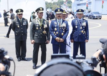 TNI Tampilkan Pesawat Tanpa Awak di HUT ke-74