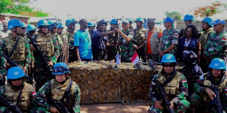 Operasi Wibawa, Satgas TNI Konga Berhasil Dapat 3 Pucuk Senjata