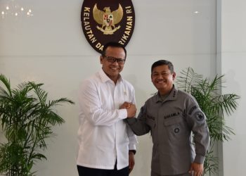 Bertemu Menteri Edhy, Kepala Bakamla Jabarkan Tantangan Perairan Indonesia