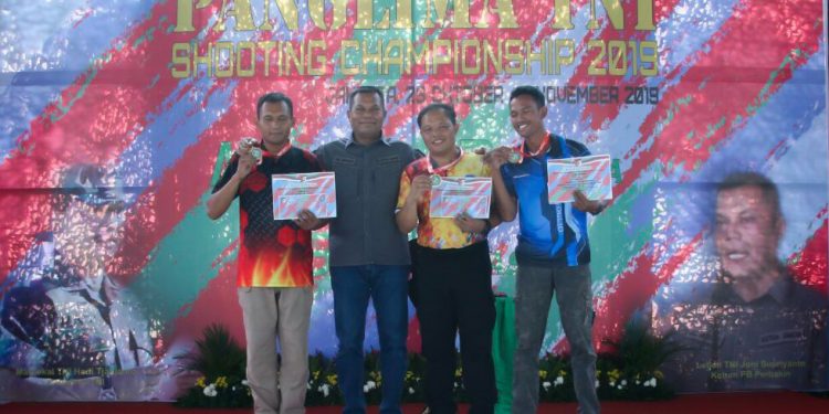Kejuaraan Menembak Panglima TNI Cup 2019 Ditutup, Lihat Daftar Pemenangnya