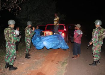 Wujudkan Perbatasan Aman dan Nyaman, Satgas Yonif 411 Kostrad Lakukan Pemeriksaan Rutin