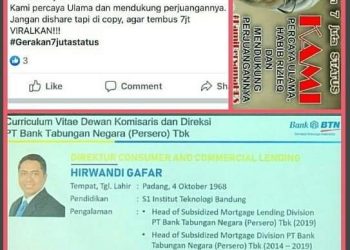 Ada Direktur BTN Diisukan Terpapar Radikalisme