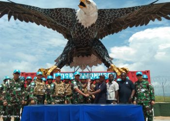 Pasukan Garuda di Afrika Kembali Peroleh Senjata dari Masyarakat Lukungwe