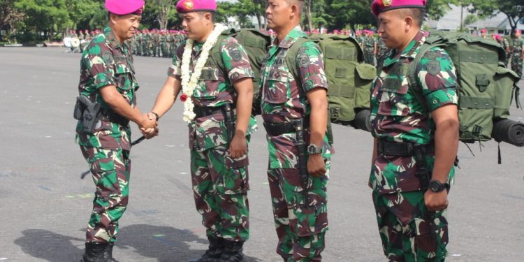 Balik Kanan! Ribuan Rumah Instan Berhasil Dibangun Pasukan Marinir II di Lombok