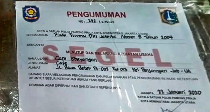 Kafe Khayangan yang Pekerjakan Anak di Bawah Umu Dibeking?
