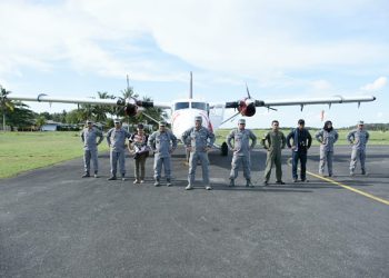 Bakamla Gelar Operasi Udara Bhuana Nusantara Patau Nelayan Pantura di Natuna