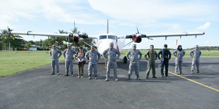 Bakamla Gelar Operasi Udara Bhuana Nusantara Patau Nelayan Pantura di Natuna