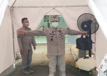 Cegah Covid-19, Bakamla Periksa Personel dan Kendaraan