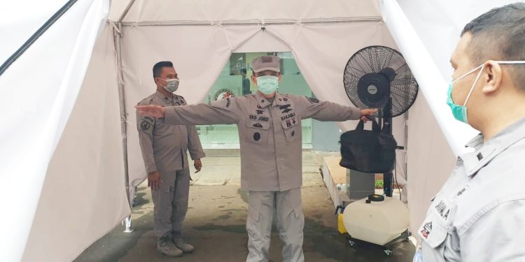Cegah Covid-19, Bakamla Periksa Personel dan Kendaraan