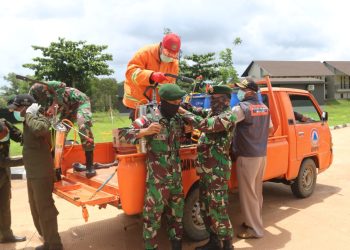 TNI Satgas Perbatasan-Gugus Covid-19 Merauke, Gerak Bersama Lawan Corona