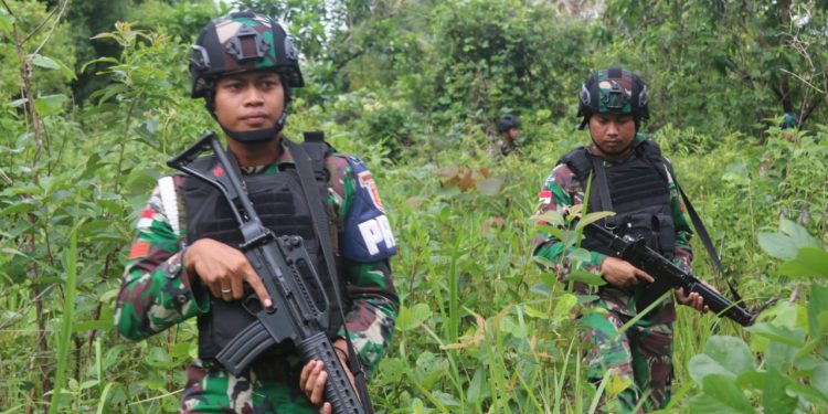 Cegah Corona, Yonif 411 Kostrad Perketat Patroli Keamanan di Perbatasan RI-PNG