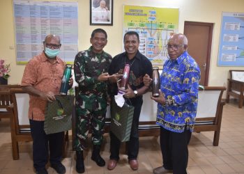 Jaga Hubungan Baik, Danrem 174 Merauke Kunjungi Keuskupan Agung