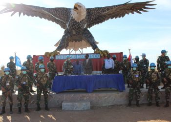 Pasukan Garuda Pelopori Penyerahan Diri 17 Milisi dan 13 Pucuk Senjata di Kongo