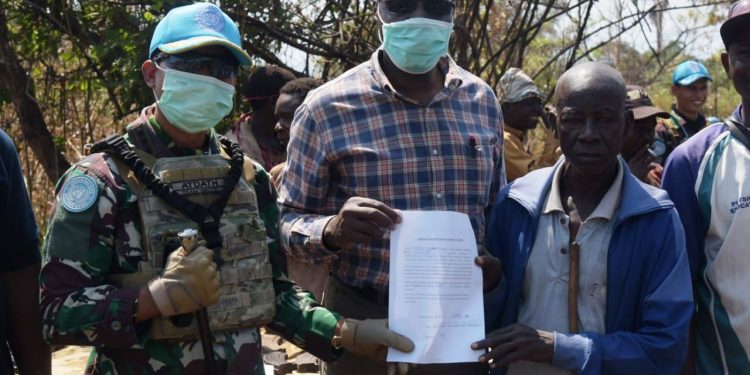 Damaikan Pertikaian Tiga Suku di Provinsi Tanganyika, Satgas TNI Konga Amankan Puluhan Senpi