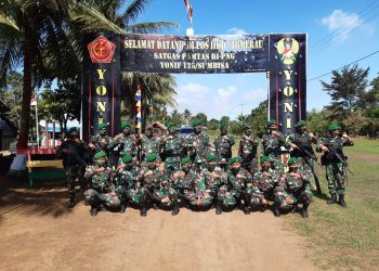 Cek Kesiapsiagaan Prajurit Jaga Perbatasan Negara, Komandan Satgas Yonif 125 Turun Langsung