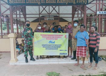 Tingkatan Ekonomi Masyarakat, Yonif 125 Bersama P2L Beri Penyuluhan ke Warga Perbatasan