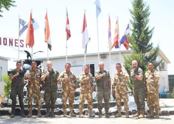 Akhiri Masa Tugas, Komandan Spain Battalion Kunjungi Markas Pasukan Garuda