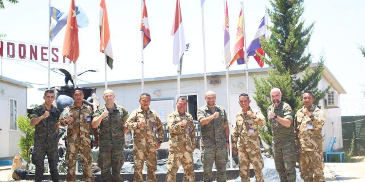 Akhiri Masa Tugas, Komandan Spain Battalion Kunjungi Markas Pasukan Garuda