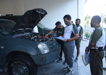 Komandan Seskoad Cek Kelayakan Kendaraan Berat