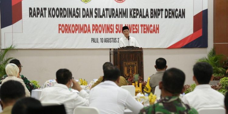 Kepala BNPT ke Sulteng, Bahas Pencegahan Radikal Terorisme
