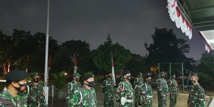 Sinergitas TNI-Polri, Sub Kogartap 0508/Depok Lakukan Patroli Bersama