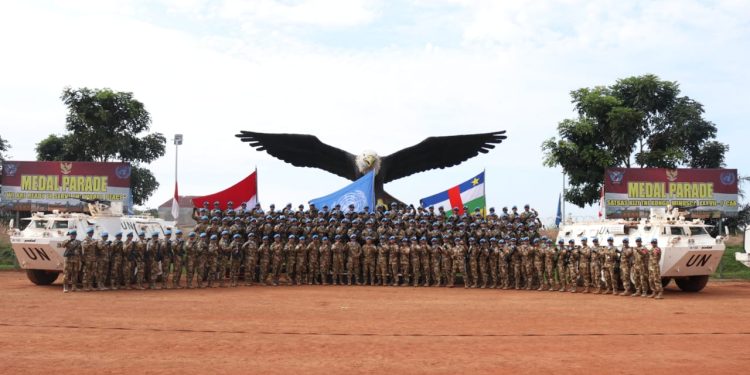 Sebanyak 200 Pasukan Garuda Raih Penghargaan Tertinggi dari PBB