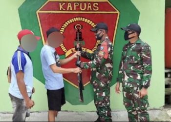 Bukti Kedekatan Masyarakat, Satgas RI-Malaysia: Satu Pucuk Senjata Warga Diserahkan