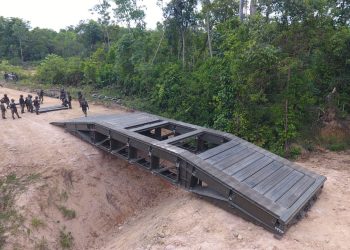 Dukung Gerak Pasukan, Yonzipur-10 Bangun Jembatan Taktis Militer