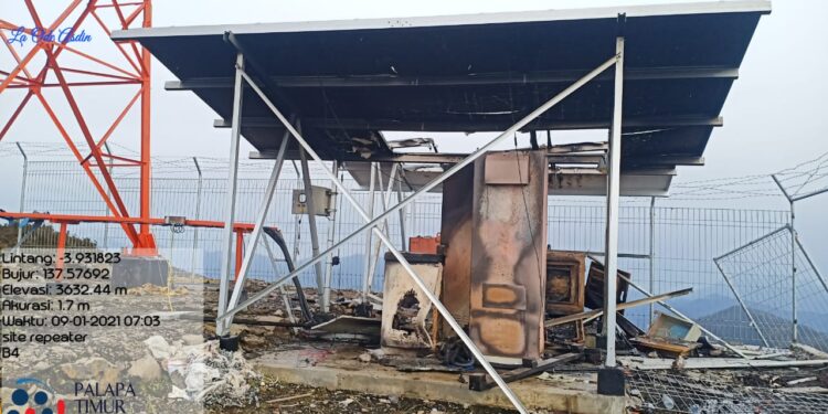 KKB Papua Kembali Berulah, Dua Pemancar Milik Telkom di Kabupaten Puncak Dibakar