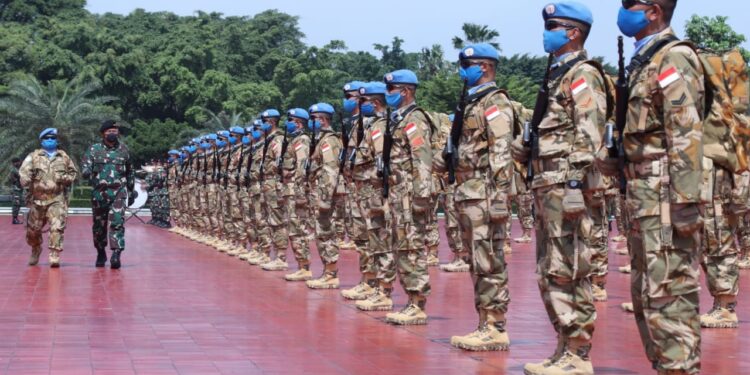 Berangkatkan Satgas Garuda ke Kongo, Panglima TNI Yakin Tugas Terlaksana dengan Baik