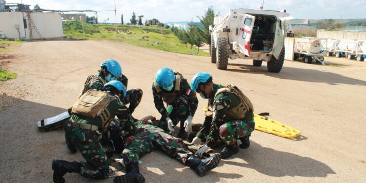 Satu Personel Pasukan Garuda Alami Kecelakaan Saat Gelar Patroli di Lebanon
