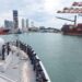 Membawa 119 Prajurit Garuda, KRI Sultan Iskandar Muda Tiba di Sri Lanka