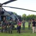 TNI Evakuasi Dua Jenazah Teroris Poso dengan Helikopter