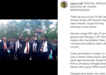 Tak Percaya Covid-19, Pendeta dan Jemaahnya Bakar Masker