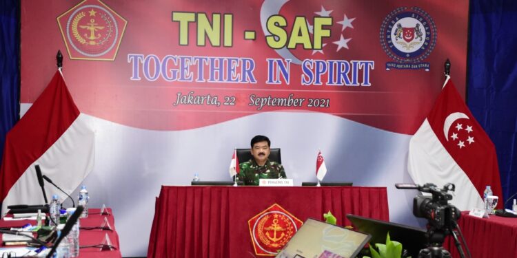 Panglima TNI dan Panglima Militer Singapura Bahas Kontraterorisme hingga Penanganan Covid-19