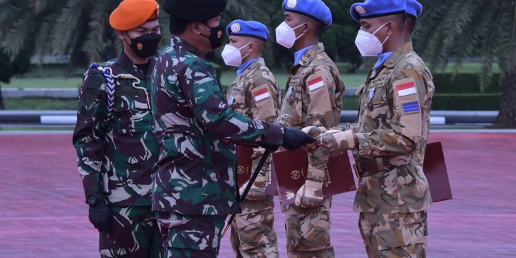 Sambut Satgas Kizi TNI Konga XXXVII-G, Panglima TNI: Berhasil Selesaikan Misi Perdamaian di Afrika Tengah