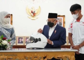 Pembalap Moto3 GP 2022 Asal Indonesia Ini Temui Wapres, Siapa Dia?