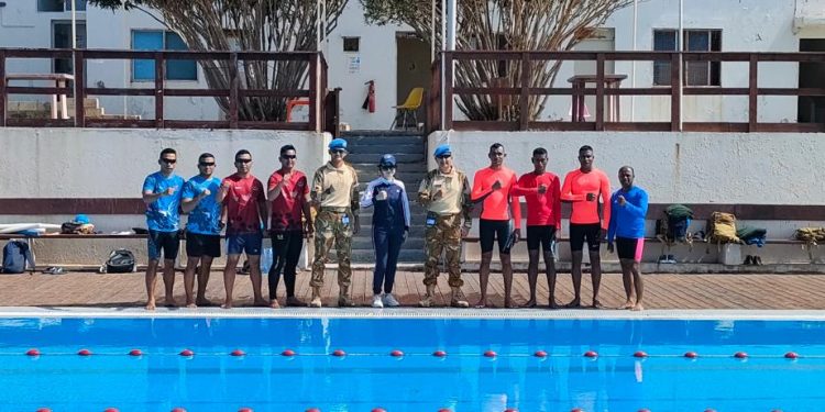 Satgas TNI di Lebanon Latih Tim Penyelamat Perairan Pantai