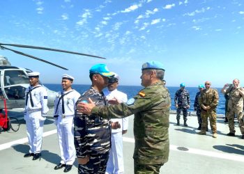 KRI Sultan Iskandar Muda-367 Jadi Tuan Rumah Pertemuan Petinggi UNIFIL