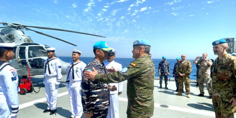 KRI Sultan Iskandar Muda-367 Jadi Tuan Rumah Pertemuan Petinggi UNIFIL