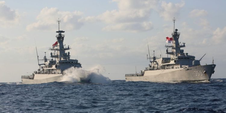 TNI AL Kerahkan Empat KRI dalam Latihan Bersama US Indo-Pacom dan RSN