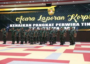 Sebanyak 22 Pati TNI AD Naik Pangkat, 19 Raih Bintang Satu