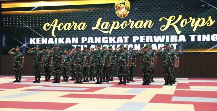 Sebanyak 22 Pati TNI AD Naik Pangkat, 19 Raih Bintang Satu