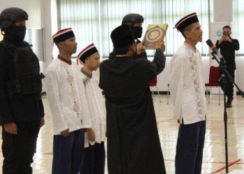 Tiga Warga Binaan Tindak Pidana Terorisme Ucapkan Ikrar Setia NKRI dan Akui Pancasila