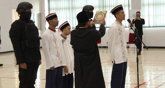 Tiga Warga Binaan Tindak Pidana Terorisme Ucapkan Ikrar Setia NKRI dan Akui Pancasila