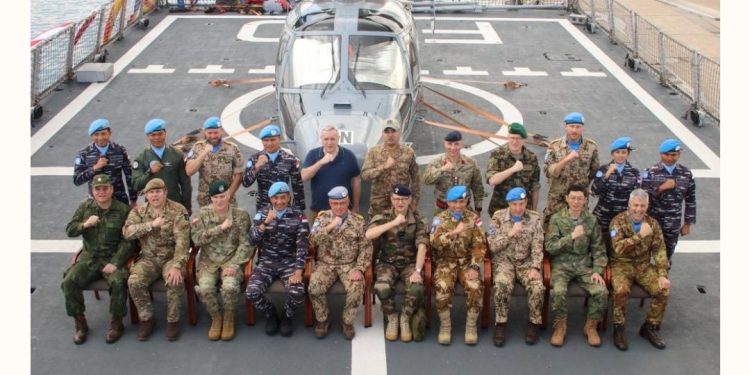 KRI Frans Kaisiepo-368 Gelar Pertemuan Strategis dengan Delegasi Markas Besar PBB