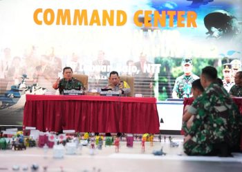 TNI-POLRI Lakukan Floor Game Taktis Amankan KTT ASEAN ke-42
