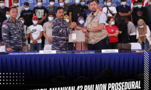 TNI AL Berhasil Amankan 42 Pekerja Migran Indonesia