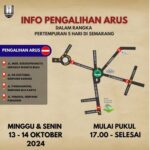 Info Pengalihan Arus peringatan Pertempuran Lima Hari di Semarang