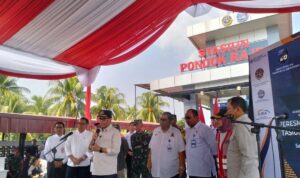 Menteri Budi Karya Sumadi meresmikan Stasiun Pondok Rajeg